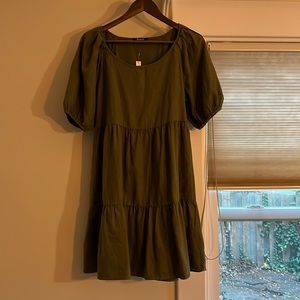 Madewell green medium dress